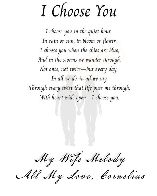 Poem expressing love and devotion